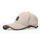 Men Summer Cotton Mash Breathable Baseball Hat Outdoor Casual Sunscreen Hat - Beige
