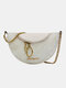 Women Cute Casual Fluffy Crossbody Bag Chest Bag Waist Bag - White