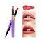 Double-Head Matte Lipstick Pen Lip Liner Automatic Rotating Lip Lipstick 16 Colors For Choice - 02