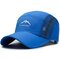 Mens महिला गर्मियों आरामदायक मेष सांस बेसबॉल कैप आउटडोर खेल समायोज्य Sunshade टोपी  - आसमानी नीला