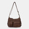 Women Waterproof Multi-pocket Handbag Crossbody Bag Shoulder Bag - Brown 1