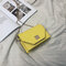 Texture Small Square  Chain Bag Mini Messenger Bag Shoulder Bag - Yellow