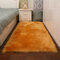 120x60cm Faux Wool Plush Rug Soft Shaggy Carpet Home Floor Area Mat Decoration - Camel