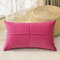 Solid Color Velvet Cushion Waist Pillowcase Nordic Home Long Waist Pillowcase - Red