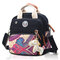 Women Canvas Multifunctional Momy Baby Bags Shoulder Bag Backpack  - Black
