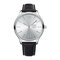  Men Simple Dial Fashion Black Leather Strap Classic Business Quartz Watch  - 03