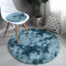 Nordic Tie-dye Gradient Carpet Round Hanging Basket Chair Yoga Mat Living Room Floor Mat - Dark Blue
