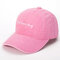 Women Mens Washed Bad Hair Day Embroidery Letters Baseball Hat Casual Retro Visor Cool Hat  - Pink