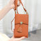 Bohemian Tassel Shoulder Bag 5.5 Inches Phone Bag For Women - Coffee