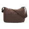 Waterproof Nylon Capacity Shoulder Bags Crossbody Bags For Women - Brown