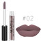 ALIVER Matte Liquid Lipstick Metallic Lip Gloss Cosmetic Waterproof Long Lasting Nude Pigments Lips  - 2#
