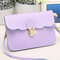 Women PU Leather Cover Phone Bag Little Crossbody Bag Messenger Bag - Purple