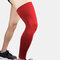 Men's Sports Knee Pads Warm Compression Leggings Socks - Red