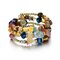 Bohemian Crushed Stone Bracelet Multi Layer Beaded Bracelet Mix Color Crystal Women Bracelet - Color
