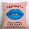 Kiss Me Baby Rolling Stones Red Lip Pattern Cushion Cover Pillowcase Chair Waist Throw Pillow Cover  - #5