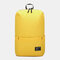 Women Oxford Waterproof Large Capacity Laptop Solid Backpack - Yellow