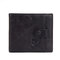 Bullcaptain Cowhide Short Wallets Vintage Card Holder Coin Purse - Black