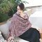 Women Print Hijab Bohemia Travel Beach Sunscreen Ethnic Vintage Vogue Polyester Soft Scarf Shawl - Pink