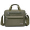 Men Waterproof Solid Plain Business Bag Crossbody Bag - Green