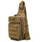 Nylon Camouflage Portable Multifunction Crossbody Bag Tactical Military Waterproof Chest Bag For Men - Brown