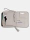 متعددة الوظائف شرابة 6 بطاقة فتحات القلم هاتف حقيبة مخلب حقيبة - اللون الرمادي