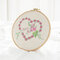 Lover Heart Printed DIY European Embroidery Kits Handmade Beginner Needlework Art Sewing Package - #4