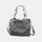 Women Large Capacity Waterproof Shoulder Bag Handbag - Grey