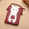 Ladies Phone Bag Super Cute Girl Diagonal Bag Cartoon Coin Purse Sundries Bag Multi-layer Small Backpack Storage Bag - Red