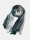 Unisex Cotton Linen Literary Style Striped Couple Shawl Scarf Silk Scarf - #09
