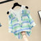 Fake Two-piece Off-the-shoulder Shirt With A Slimming Design - Green