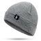 Unisex Warm Knitted Hat Ski Wool Cap Skull Cap Beanie - Grey