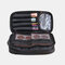 Travel Solid Brush Storage Bag Makeup Bag - Black