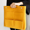حقيبة يد محمولة متعددة الوظائف كابل بيانات الكمبيوتر حقيبة تخزين مستحضرات التجميل - الأصفر