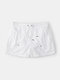 Men Casual Pure Color Short Pants Mesh Liner Quick Drying Waterproof Sport Shorts - White