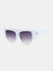 यूनिसेक्स पीसी फुल फ्रेम वाइड-लेग UV प्रोटेक्शन ओवरसाइज़्ड फैशन धूप का चश्मा - #04
