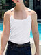 Camiseta sin mangas Deconstruction Diseño con correa transparente para hombre - Blanco
