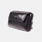 Men EDC Genuine Leather Retro 6.3 Inch Belt Phone Bag - Black 2