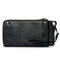 Vintage Waterproof Casual Long Phone Bag Clutch Bag Wallet For Men - Black