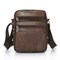  Men's Genuine Leather Shoulder Bag Crossbody Bag  - Brown