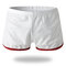 Mens Mesh Loose Breathable Sport Home Quick Dry Boxers Plain Shorts Arrow Pants - White