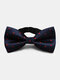 Men Dacron Dot Striped Cashew Flowers Pattern Jacquard Bowknot Formal Suit Banquet Bow Tie - #09