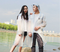 Fashion Couple EVA Environmental Raincoat Transparent Outdoor Travel Vattentät Raincoat  - Blue