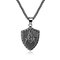 Fashion Pendant Necklace Geometric Shield Stainless Steel Chain Charm Necklace Jewelry for Men - #2