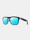 Men Full Square Frame HD Polarized UV Protection Outdoor Sunshade Sunglasses - #04