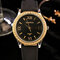YAZOLE Women's Watches Diamond Gold Watches Luxury Quartz Leather Clock Watches for Women - 8