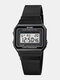 Fashion Men Watch Date Week Display Stopwatch Waterproof LED Light Business Mesh Belt Digital Watch - Black