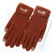 Knit Christmas Gloves Touch Screen Outdoor Gloves  - 018E-orange red