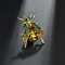 Cute Bee Pins Animals Dripping Oil Brooches Pins Fashion Jewelry for Women - Green