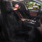 Universal Long Plush Car Front Seat Cover Winter Soft Warm Imitation Wool Seat Slipcover - Black