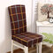 Elegant Plaids Stripes Elastic Stretch Chair Housse de siège Ordinateur Salle à manger Home Wedding Decor - #13